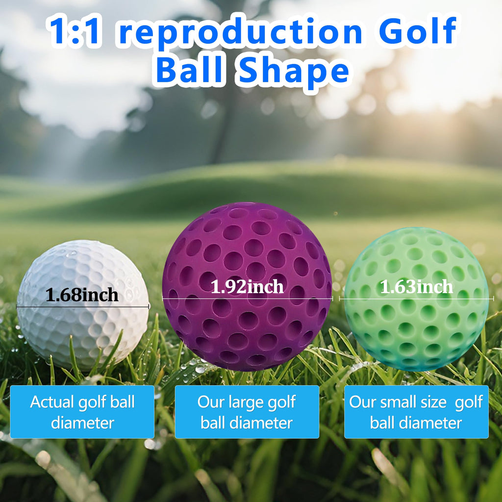 Sidosir Large Golf Ball Chocolate Silicone Molds for Cake Decorations,9-Cavity 3D Golf Ball for Ice, Hot Chocolate Bomb