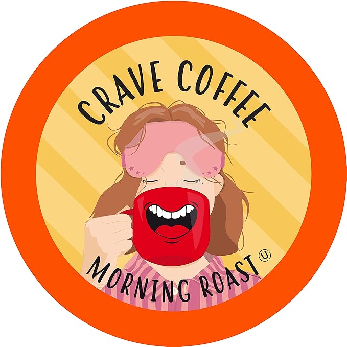 Crave Beverages Morning Light Roast Coffee Pods for Keurig K Cup Brewers, 100 Count