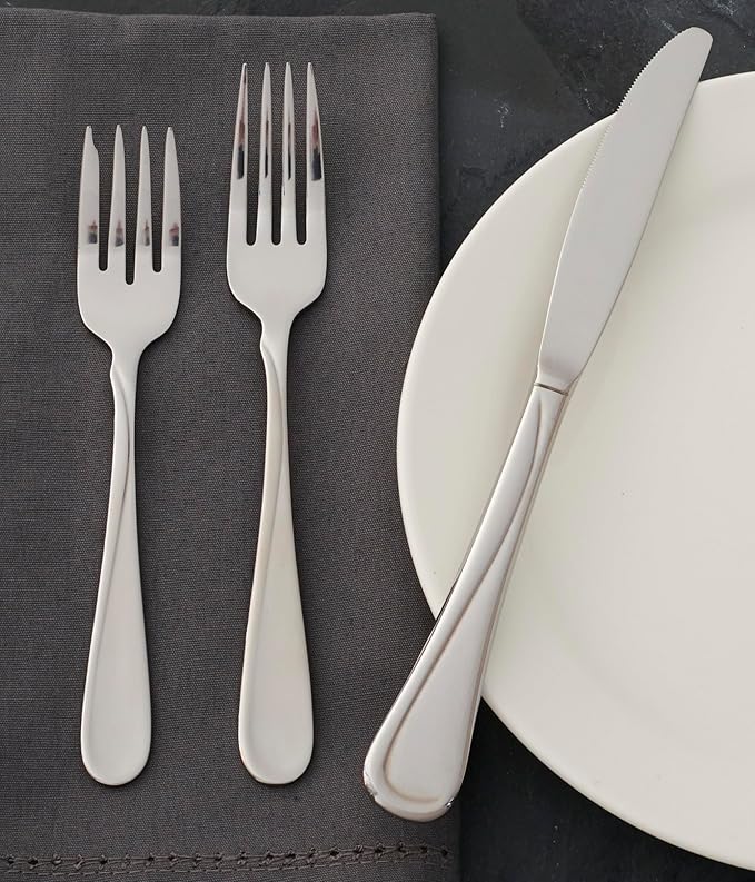 Oneida Flight Dinner Knives Silverware Set for 6, Flatware