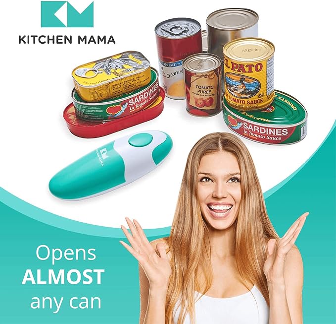 Kitchen Mama Auto Electric Can Opener, Teal