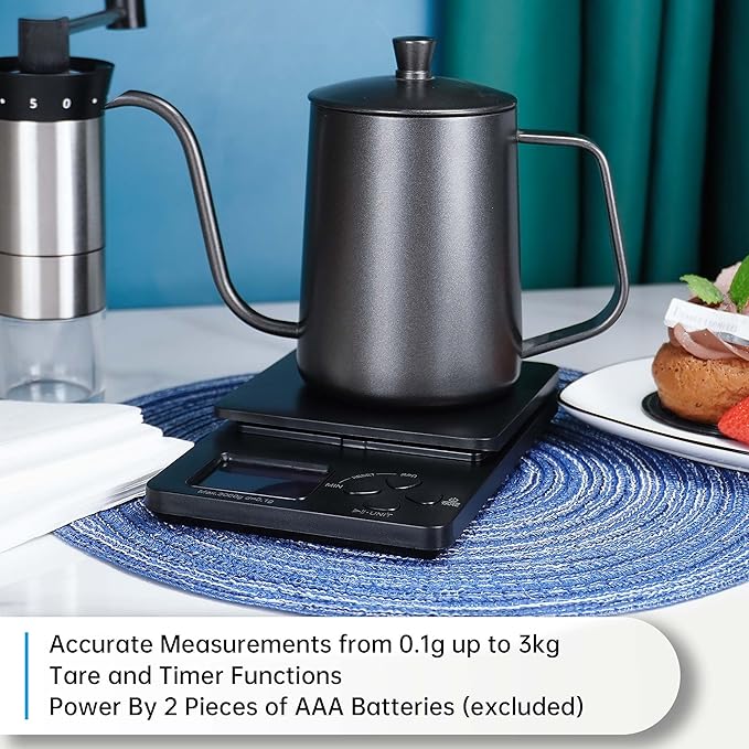 Pour Over Coffee Maker Set Includes Coffee Scale & Manual Coffee Grinder