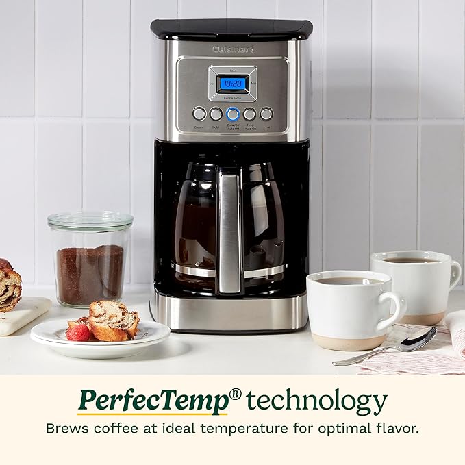 Cuisinart Coffee Maker, Programmable, Stainless Steel, 14-Cup Glass Carafe