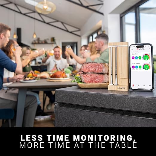 MEATER Pro Duo WiFi & Bluetooth Thermometer, 2-Probe, 1000°F, 6 Sensors