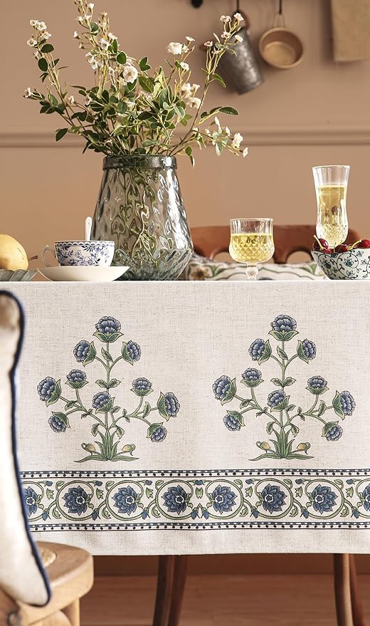 patdrea Vintage French Linen Tablecloth,Square,55"x55"-Ivar B