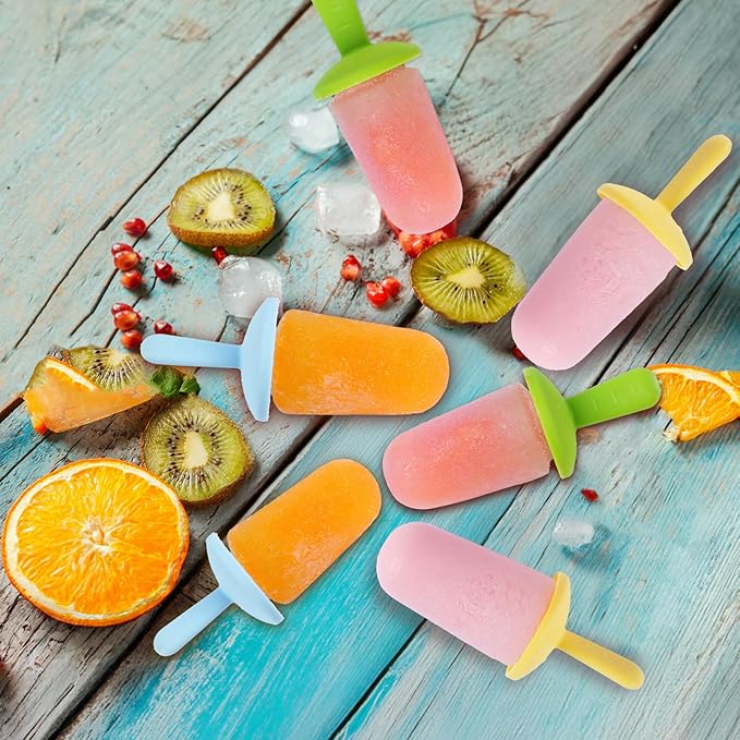 Silicone Popsicle Molds for Toddlers, 8-Cavity Mini Popsicle Molds