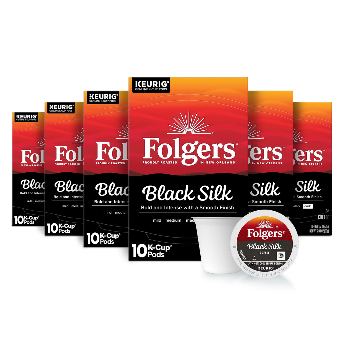 Folgers Colombian Medium Roast Coffee K-Cup Pods, Bulk 128 Count