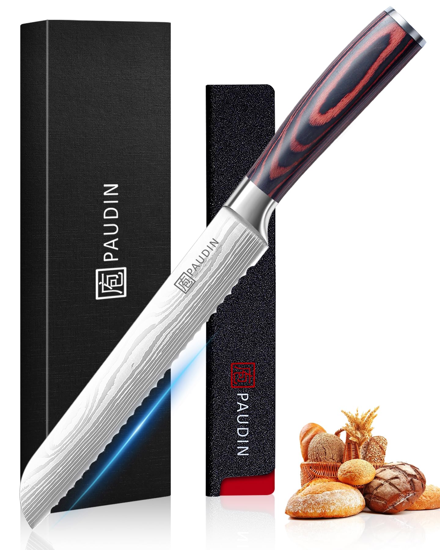 PAUDIN Chef Knife, 6 Inch Sharp Kitchen Knife, Small Kitchen Knives
