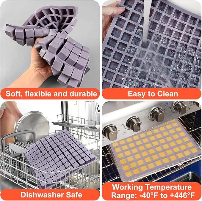 Square Chocolate Mold, 100 Cavities Mini Square Candy Molds