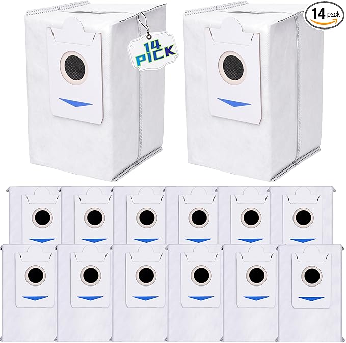 Bluearks 14 Pack T30S(Not Combo) X2 /Pro/Omni X5 Omni Dust Bags Kit