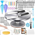 Kootek 180 Aluminum Cake Decorating Kit, Baking Tools for Beginners & Pros