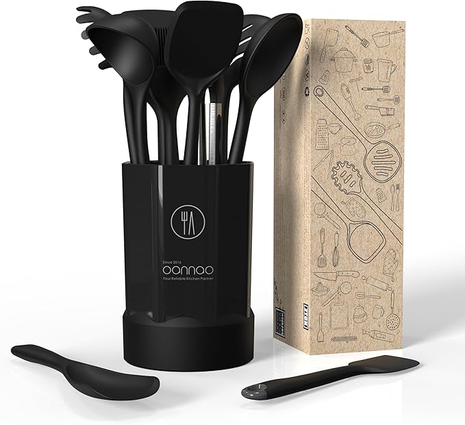 Silicone Kitchen Utensils Set,Utensils Sets for Cooking,Dishwasher Safe