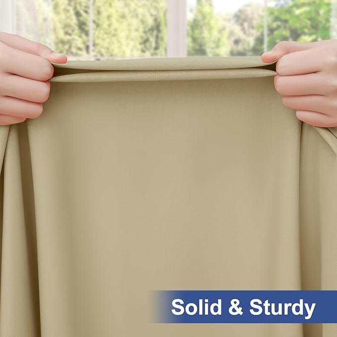 homing Rectangle Table Cloth Cover, Water-Resistant Polyester Elastic Fitted Tablecloth, Fits for 8 Foot Folding Tables, Washable Table Protector for Picnic, Camping, Outdoor (Taupe, 30" x 96")