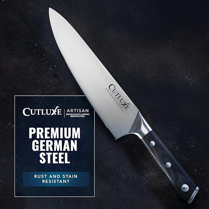 Cutluxe Kitchen Knives, 5-Piece Chef Knife Set – Razor Sharp German Steel
