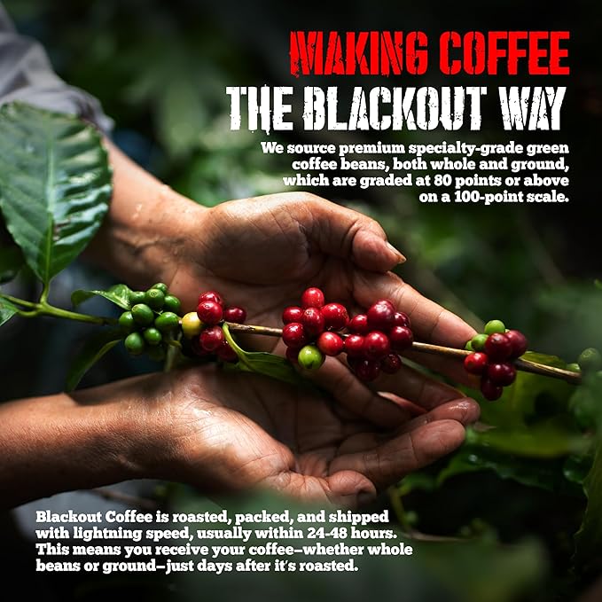 Blackout Coffee Jamaican Me Crazy Flavored Coffee Pods, 18 Count