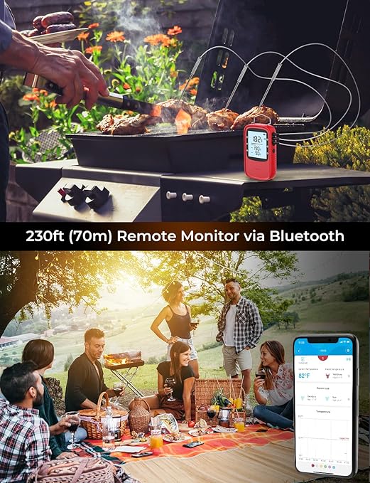 Govee Bluetooth Meat Thermometer Digital with App Alerts and Timer Mode