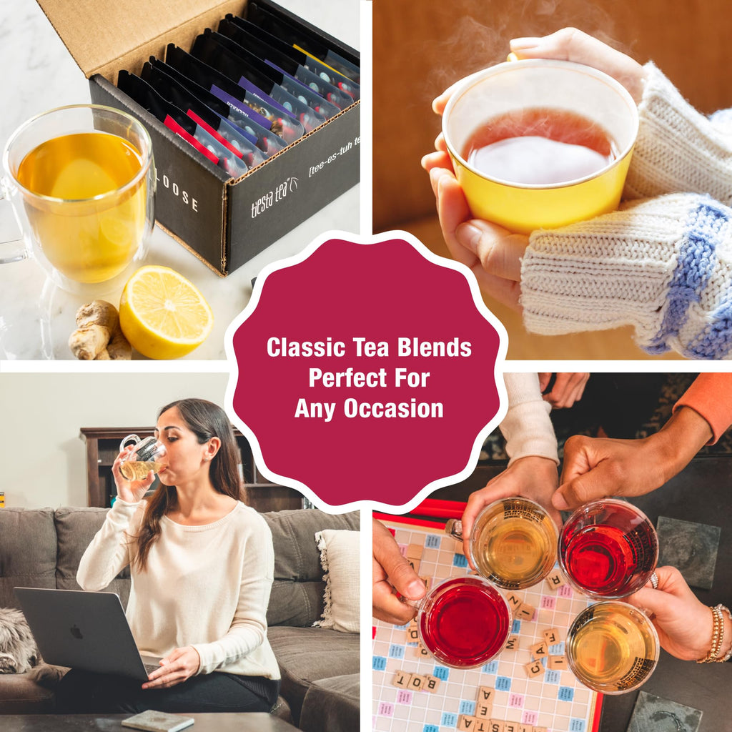 Tiesta Tea Fall Medley Dry Flight Set – Assorted Herbal, Black, Chai