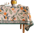 patdrea Designer French Linen Tablecloth,Rectangular,79"x55"-Palladin A