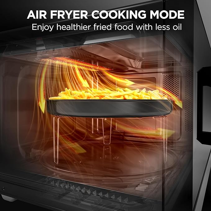 BLACK+DECKER 5-in-1 Microwave Oven Air Fryer Combo, 0.9 Cu.Ft, 900W