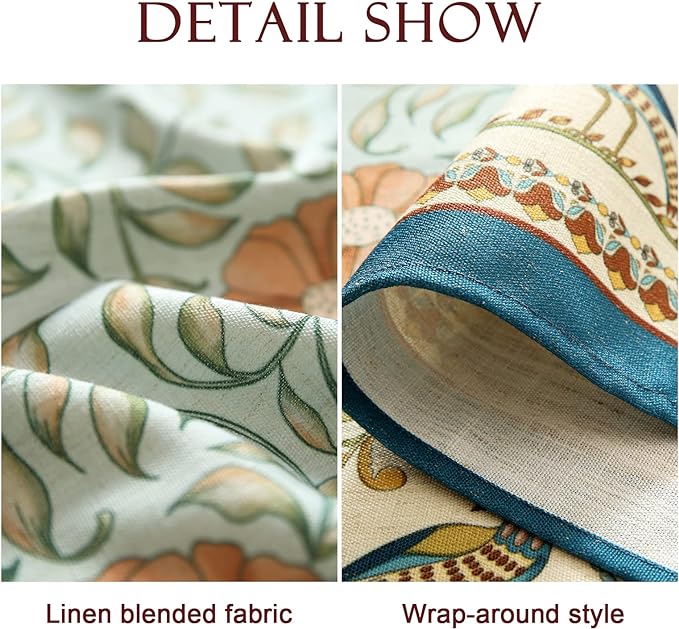 patdrea Vintage French Linen Tablecloth,Rectangular,118"x67"-Wensel