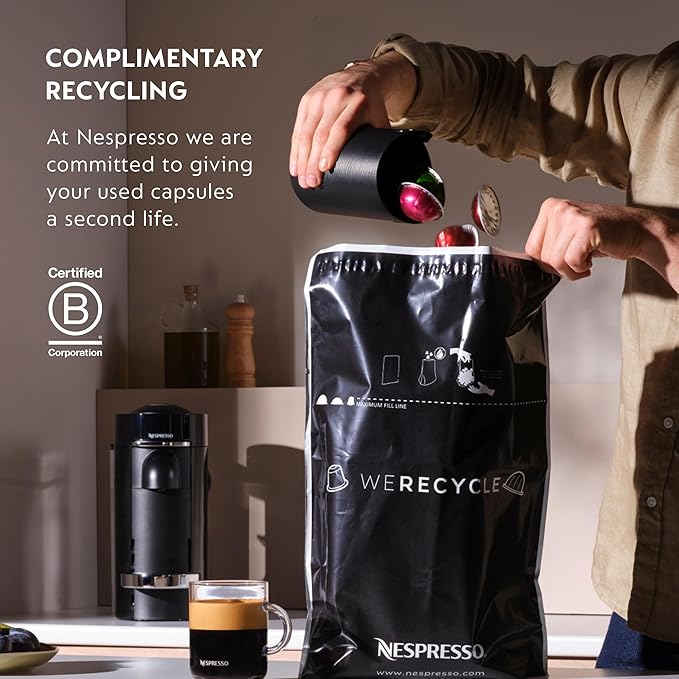 Nespresso Vertuo Pop+ Coffee Machine with Milk Frother, Coconut White