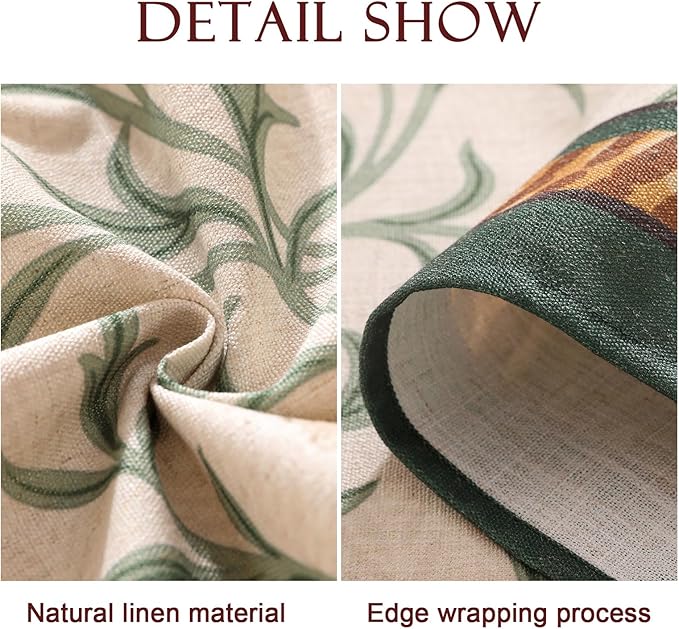 patdrea Vintage French Linen Tablecloth,Rectangular,110"x63"-Botticelli