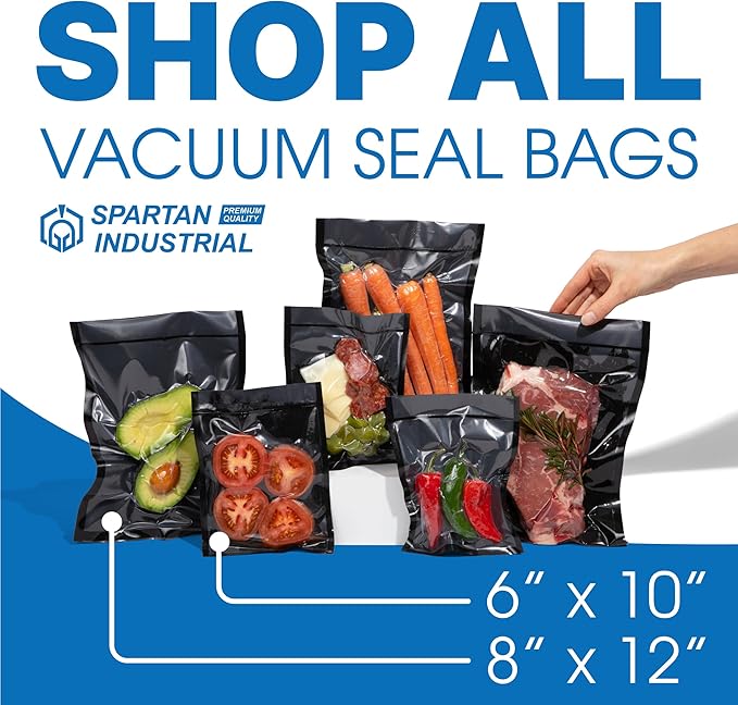 6" X 10" Vacuum Sealer Bags - 200 Count BPA-Free Food Storage Bags