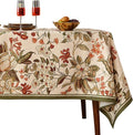 ISAENNE Designer Vintage Square Linen Tablecloth,67"x67"-Grace A