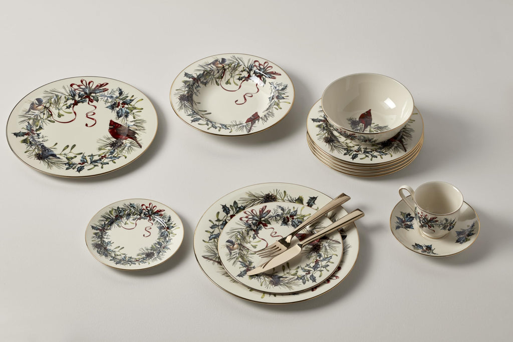 Lenox 185518042 Winter Greetings Saucer, Christmas Dinnerware