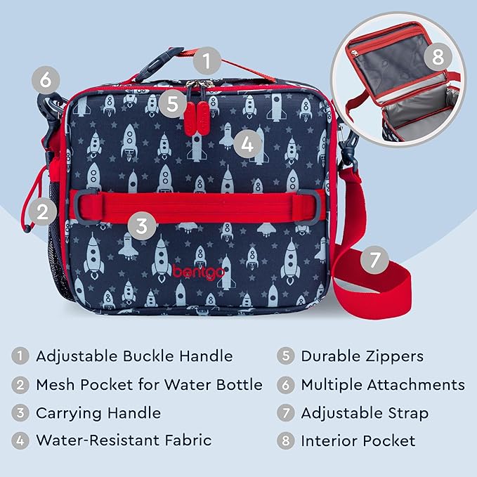 Bentgo Kids Prints Double-Insulated Reusable Lunch Bag