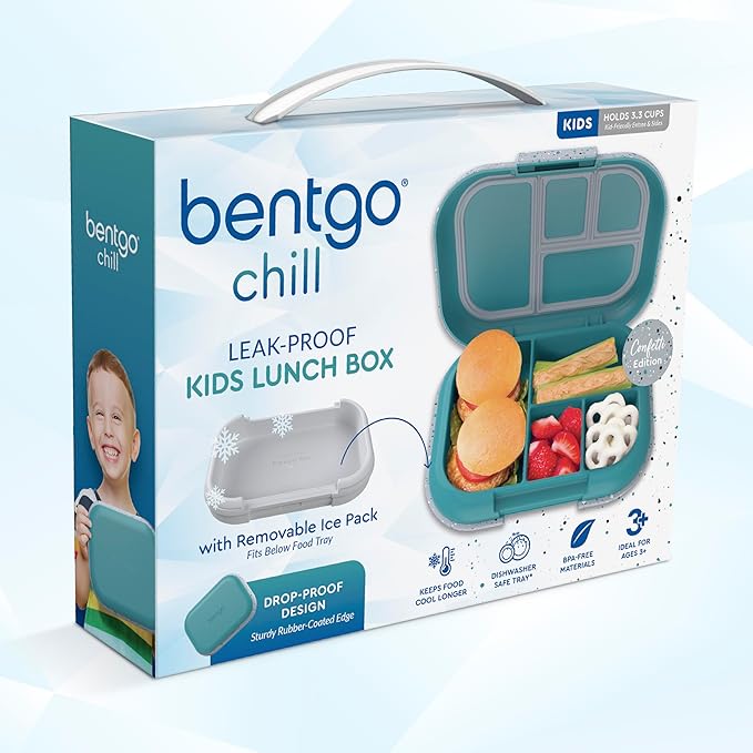 Bentgo Chill Kids 4-Compartment Bento Box Leakproof Lunch Box