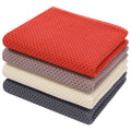Homaxy 100% Cotton Waffle Weave Kitchen Dish Towels 4-Pack, Multicolor