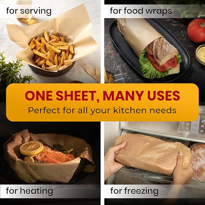 Precut Parchment Paper Sheets 12x16", 220 Pcs for Half Sheet Pans