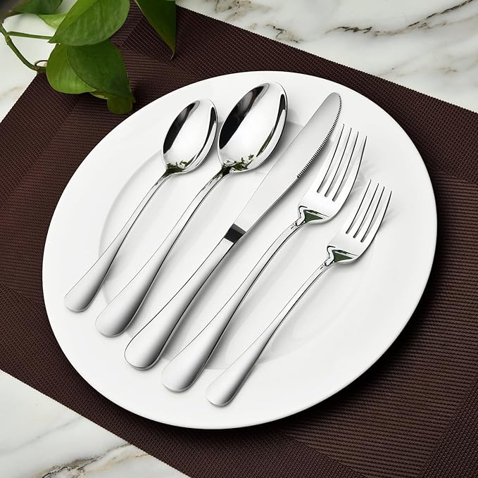 Silverware Set for 6,30 Piece Stainless Steel Flatware Utensils Cutlery Set