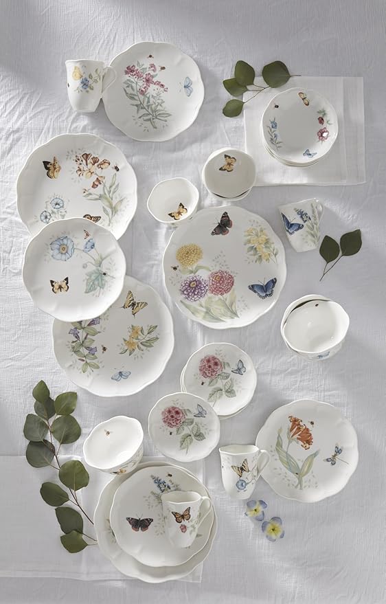 Lenox Butterfly Meadow Porcelain 28-Piece Dinnerware Set for 4