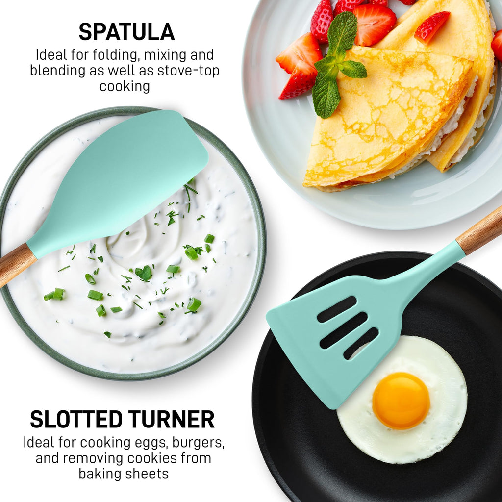 Zulay Kitchen 5 Piece Silicone Utensil Set