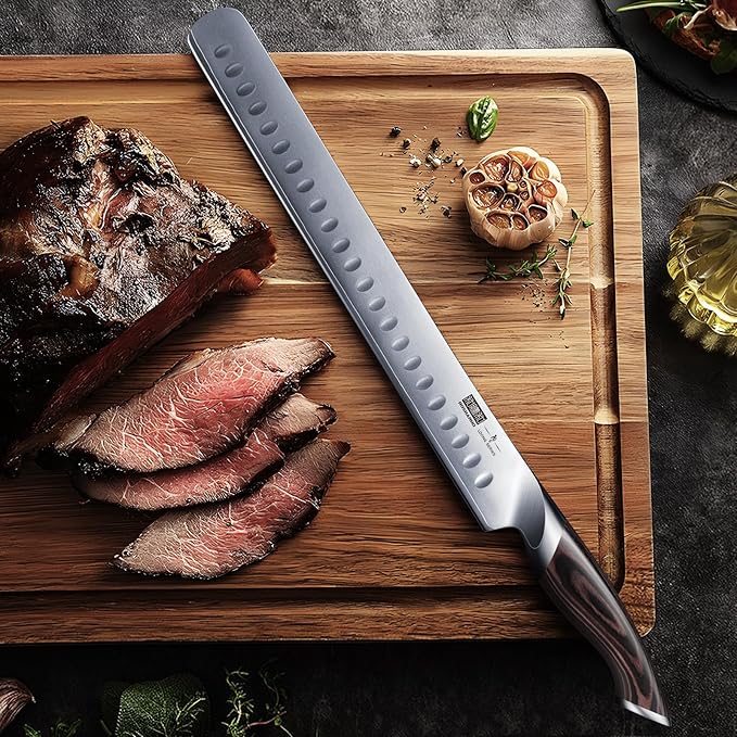 HOSHANHO Carving Knife 12 Inch, Razor Sharp Japanese Brisket Slicing Knife