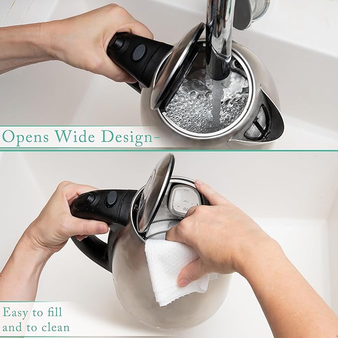 Mixpresso 1.7 Liter Stainless Steel Electric Kettle