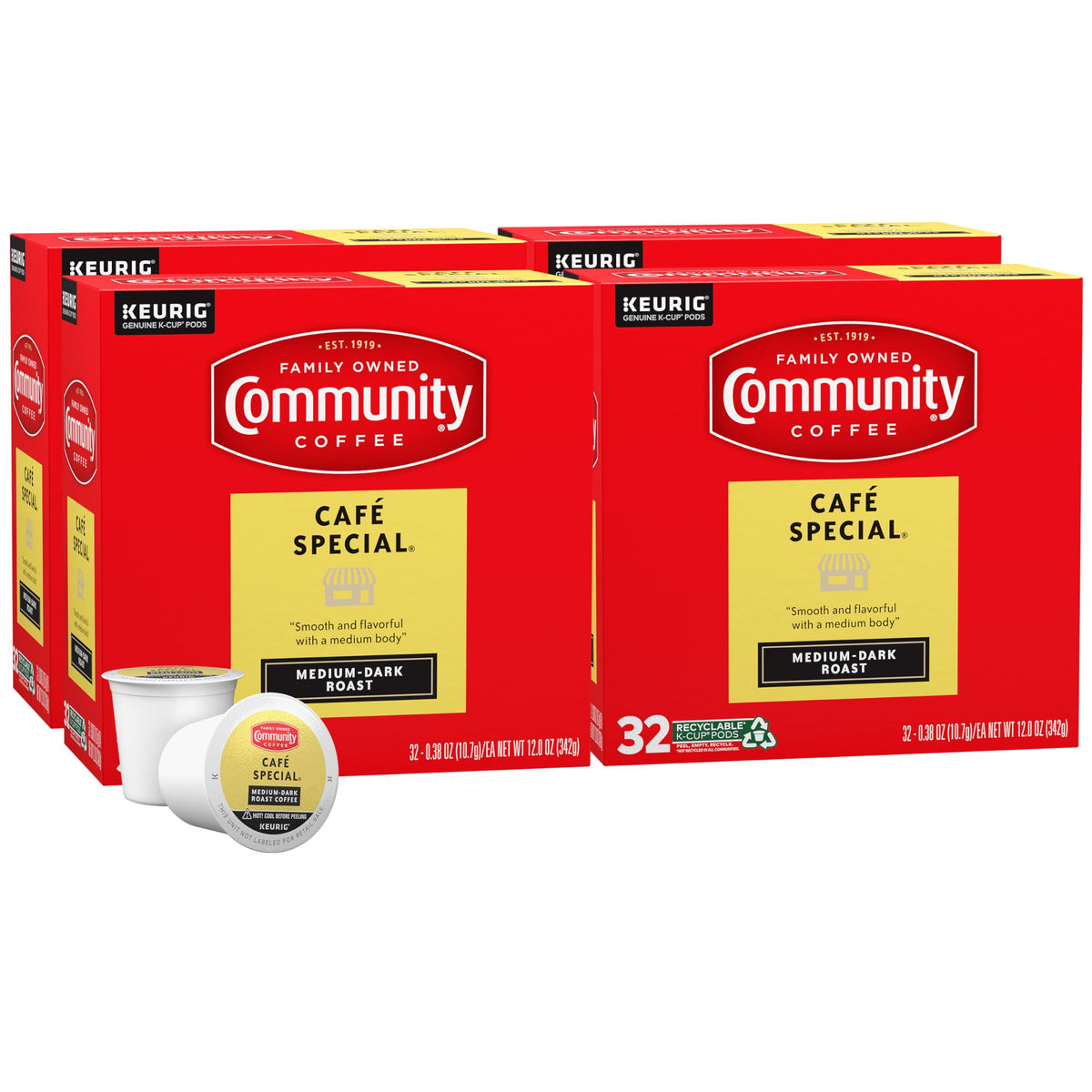 Community Coffee Grandma's Sugar Cookie Keurig K-Cup Pods, Limited Edition Holiday Flavor, Natural Ingredients, 10 Count (Pack of 1)