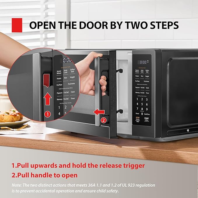 TOSHIBA Countertop Microwave Oven with Smart Sensor, 1.2 Cu.Ft, 1000W