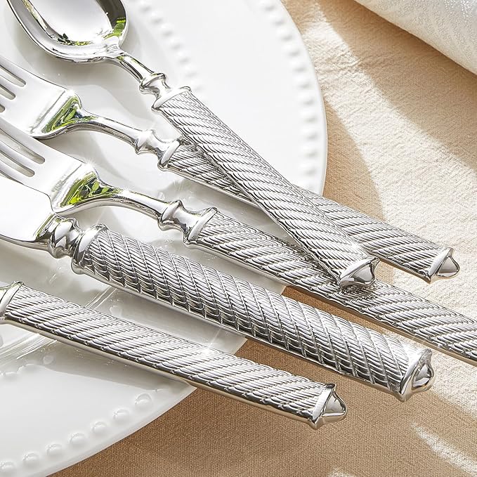 Silverware Set for 6, 30 Piece Flatware Set, 18/10 Stainless Steel