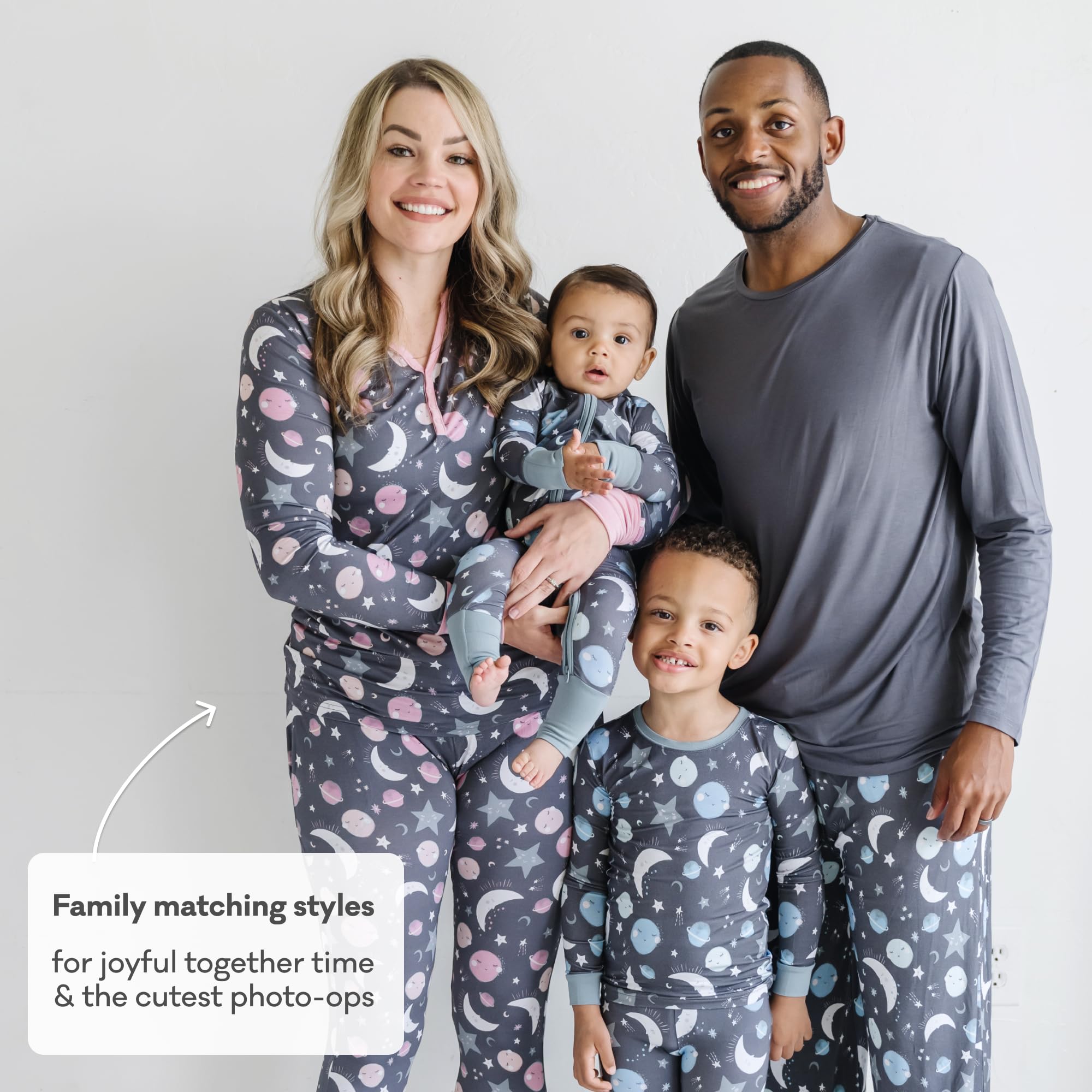 Little Sleepies Baby Pajamas, Blue To the Moon & Back, 2T