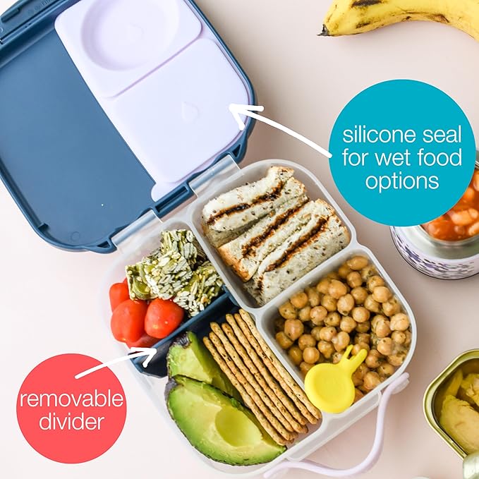 b.box Mini Lunch Box, Snack Containers for Kids, Lunch Box Kids, 4.25 Cup