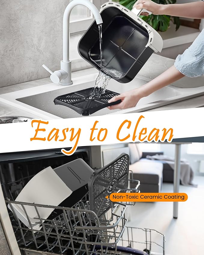 Nuwave Brio Plus 7QT Air Fryer, Extra Crispy Results w/Less Oil, PFAS-Free