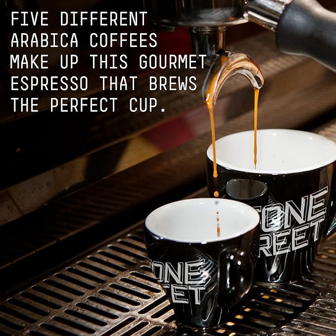 Stone Street Knee Buckling Espresso Whole Bean, Dark Roast, High Caf, 2Lb
