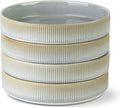 theterra 7.5" Ceramic Pasta Bowls Set of 4, Salad Bowls