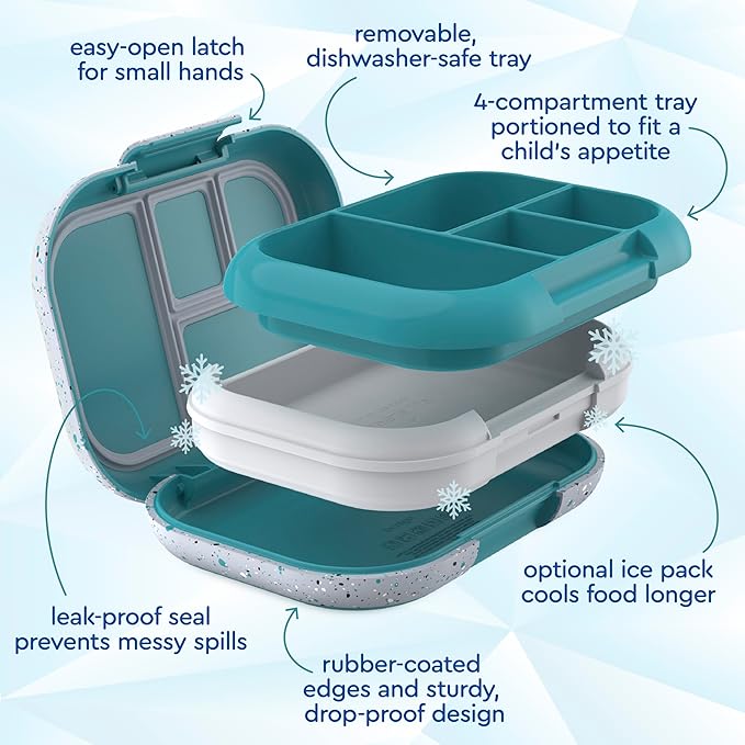 Bentgo Chill Kids 4-Compartment Bento Box Leakproof Lunch Box