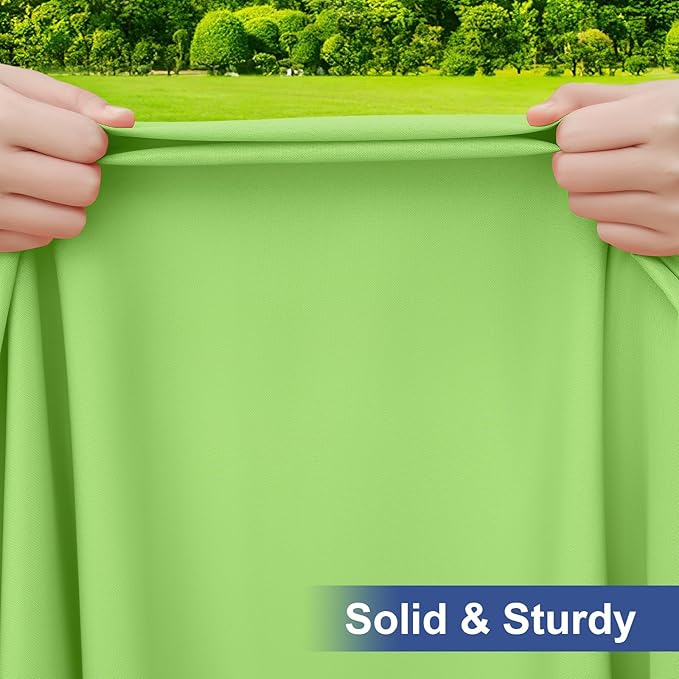 homing Rectangle Table Cloth Cover, Water-Resistant Polyester Elastic Fitted Tablecloth, Fits for 8 Foot Folding Tables, Washable Table Protector for Picnic, Camping, Outdoor (Lime Green, 30" x 96")