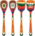 Totally Bamboo Baltique Marrakesh Collection 4 Piece Cooking Utensil Set, Ready for Nonstick