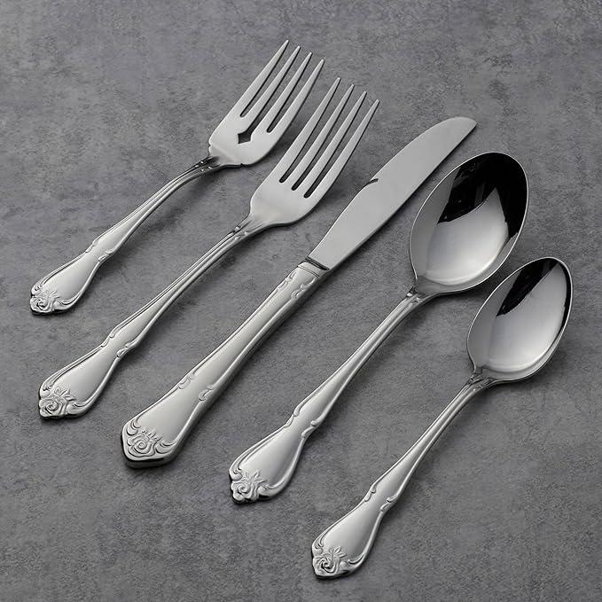 Oneida True Rose Dinner Forks,silver set of 4