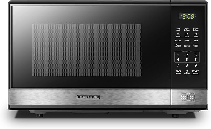 BLACK+DECKER Microwave Oven Countertop, 1.1 Cu.Ft, 1000W, Stainless Steel